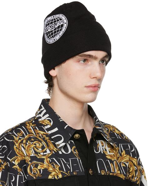 mens versace beanie|versace jeans cap price.